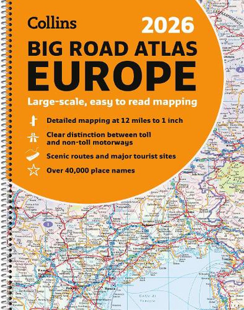 Col 2026 Big Road Atlas Europe/Product Detail/Travel & Holidays