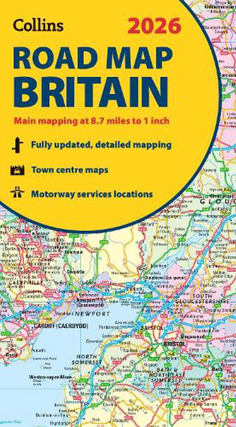 2026 Collins Road Map Of Britain/Product Detail/Travel & Holidays