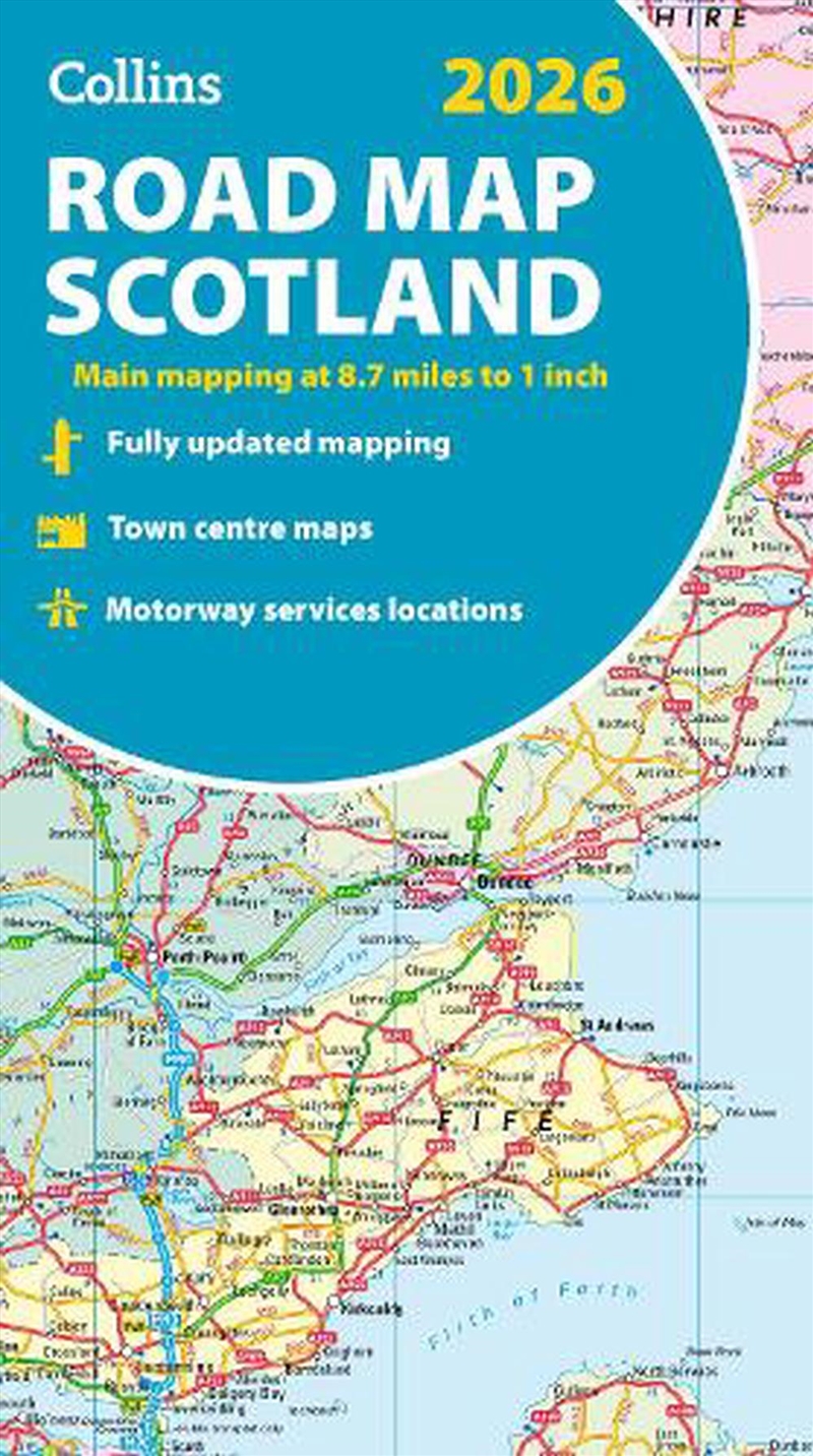 2026 Collins Road Map Of Scotland/Product Detail/Travel & Holidays