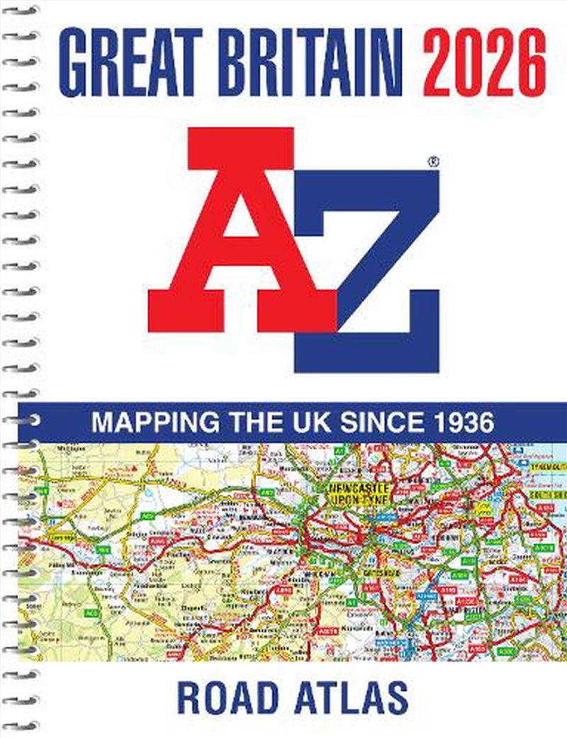 Great Britain A-Z Road Atlas 2026/Product Detail/Travel & Holidays