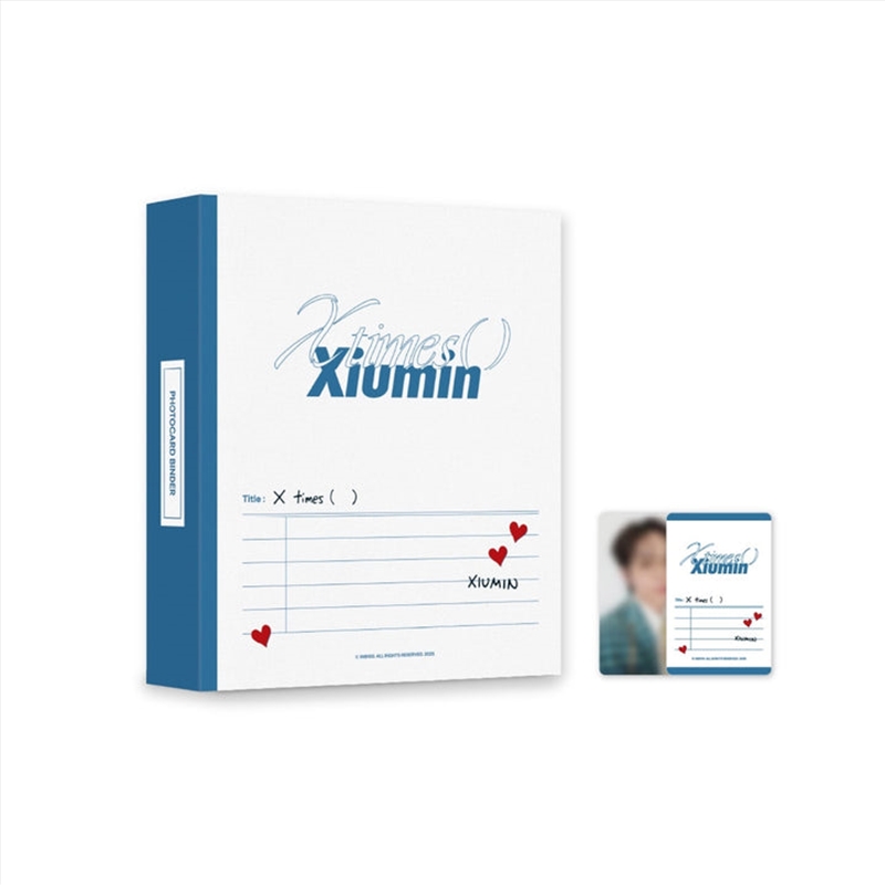 Xiumin - X Times Fan Concert Official Md Photocard Binder/Product Detail/KPOP Merch