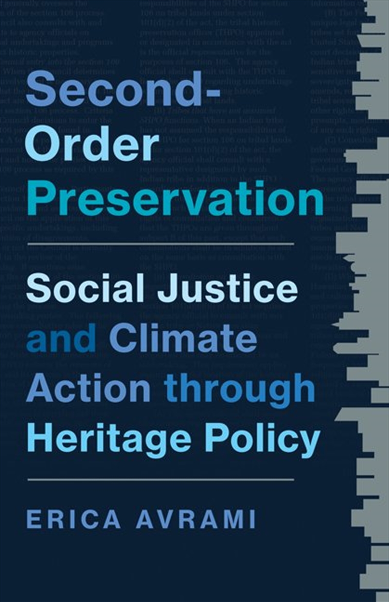 Second-Order Preservation/Product Detail/Society & Culture