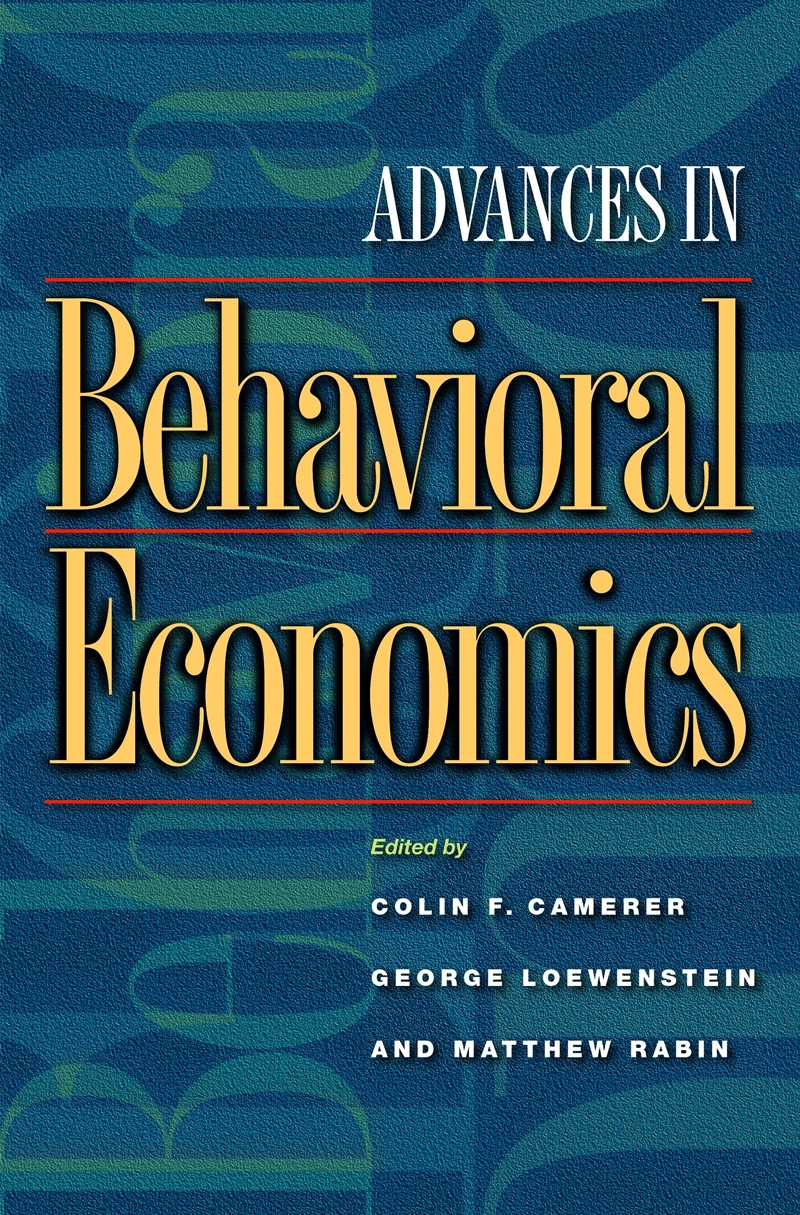 Advances in Behavioral Economics/Product Detail/Accounting & Finance