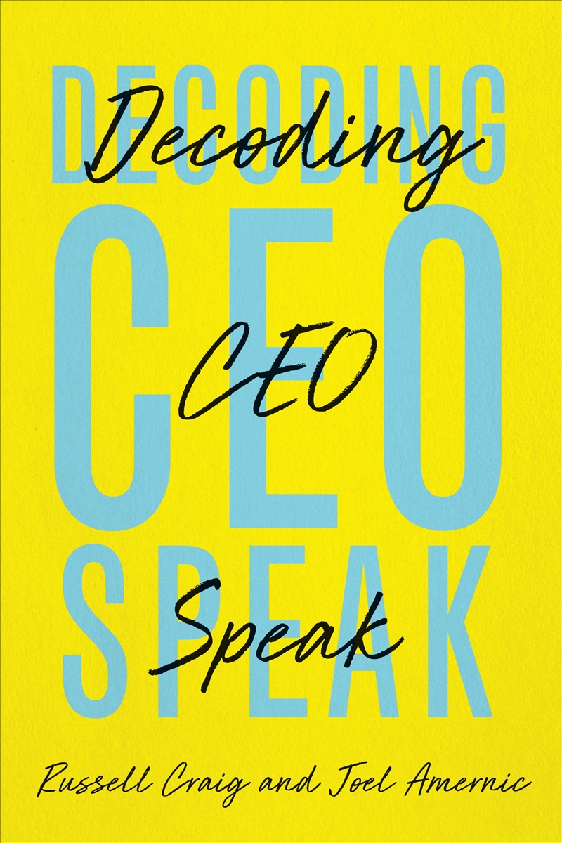Decoding CEO-Speak/Product Detail/Business Leadership & Management