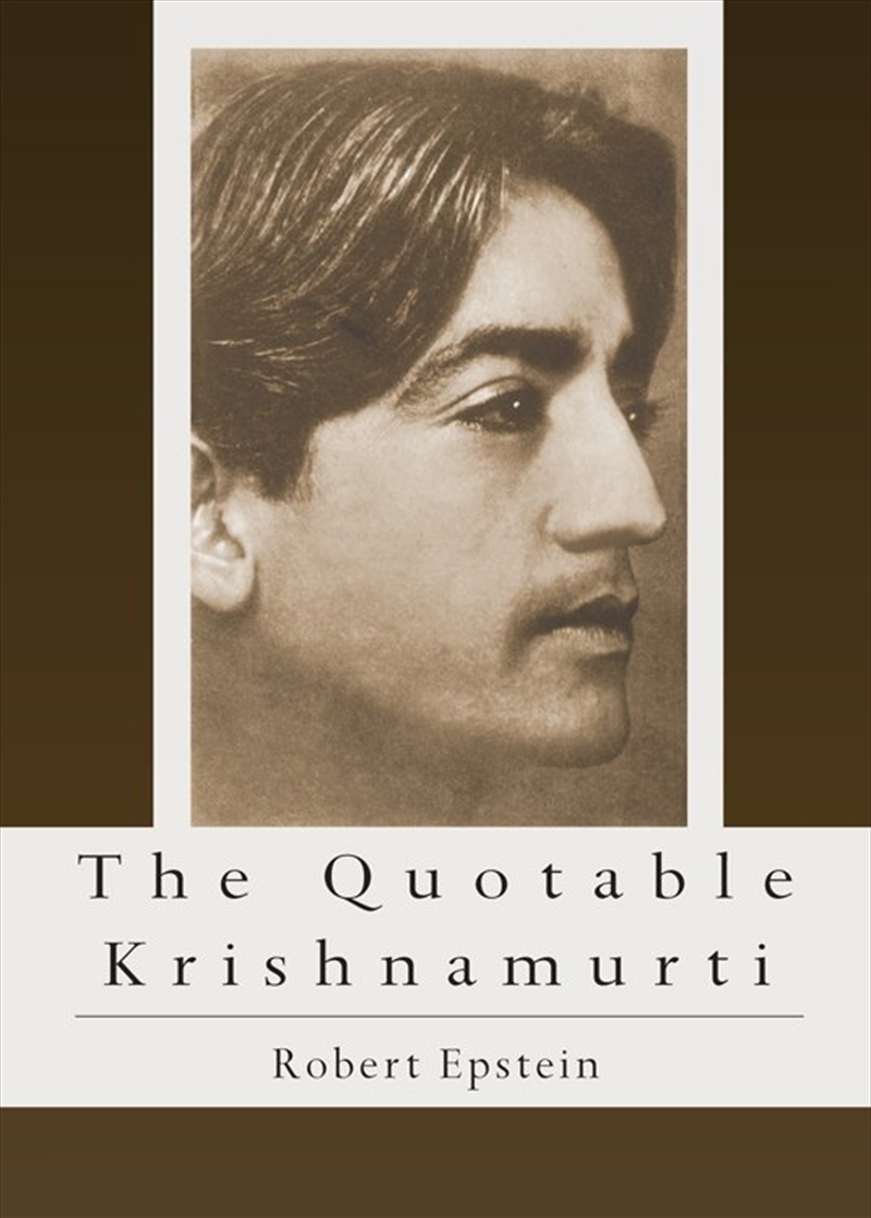 The Quotable Krishnamurti/Product Detail/Religion & Beliefs