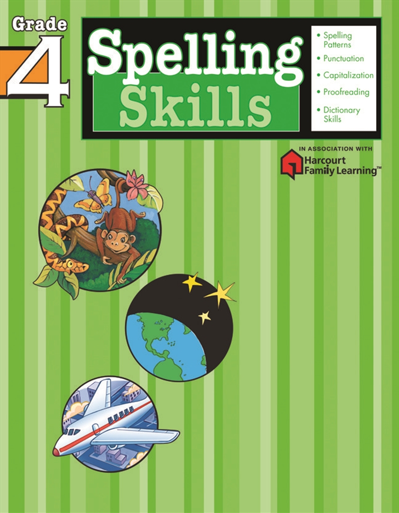 Spelling Skills: Grade 4 (Flash Kids Harcourt Family Learning/Product Detail/Kids Educational