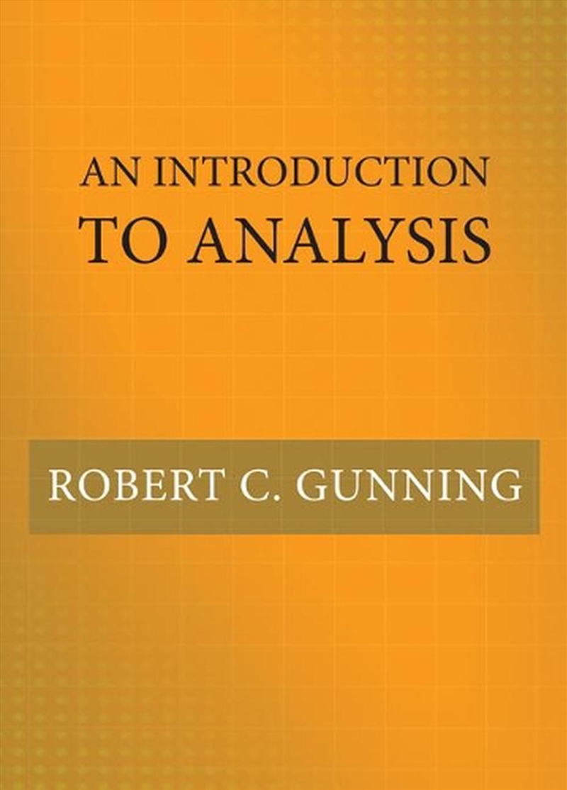 An Introduction to Analysis/Product Detail/Maths