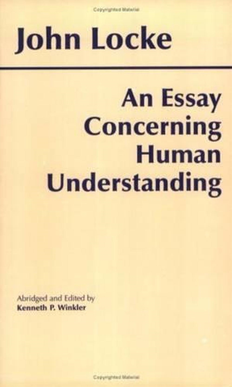 An Essay Concerning Human Understanding/Product Detail/Reading