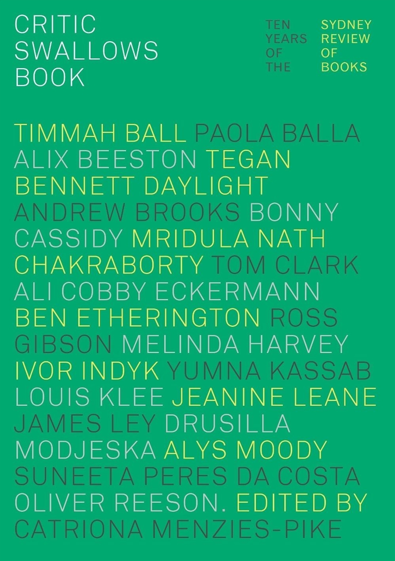 Critic Swallows Book/Product Detail/Literature & Poetry