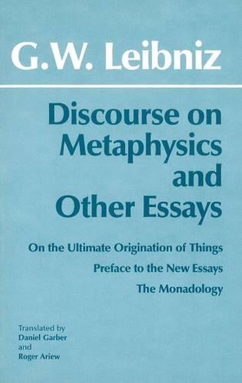 Discourse on Metaphysics and Other Essays/Product Detail/Reading