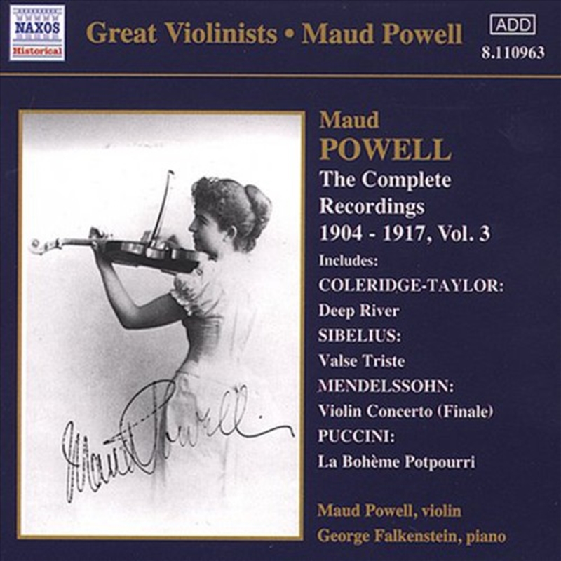 Complete Recordings Of Maud Powell 3/Product Detail/Classical