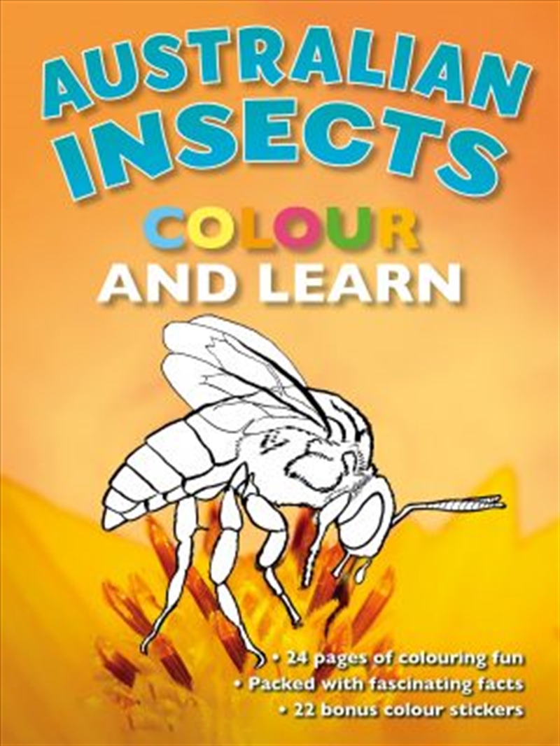 AUSTRALIAN INSECTS Colour and Learn/Product Detail/Kids Colouring