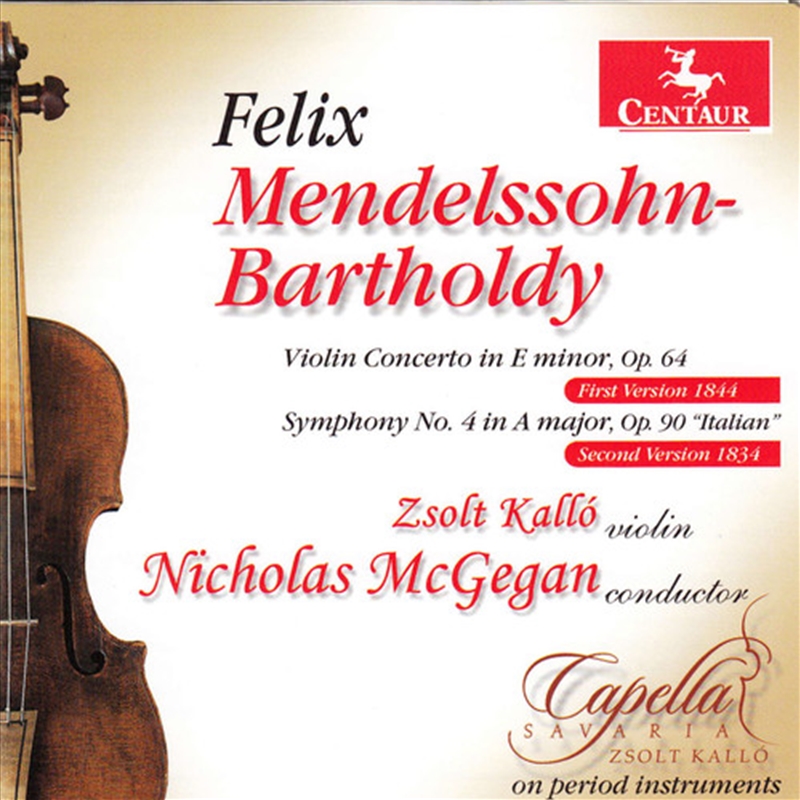 Violin Cto In E Minor Op 64 / Sym No 4 In A Major/Product Detail/Classical