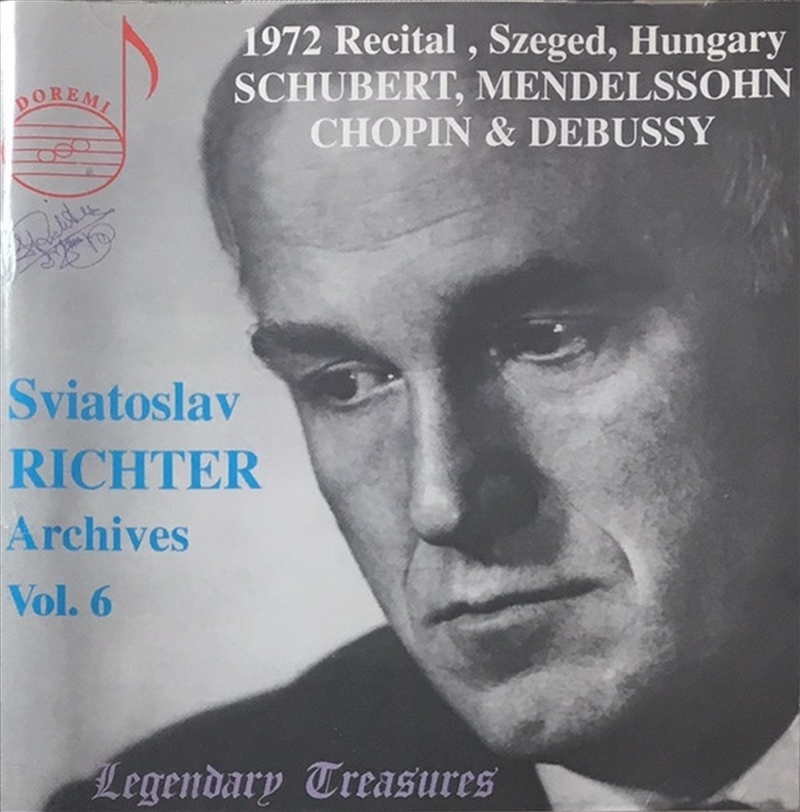 Sviatoslav Richter Archives 6 1972 Recital Hungary/Product Detail/Classical