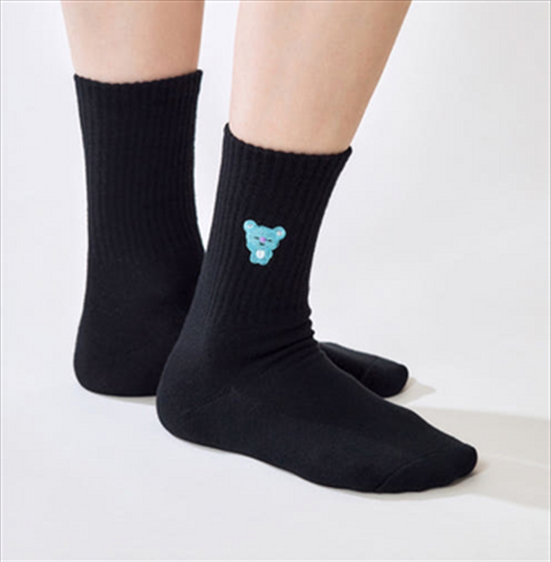 Bt21 - Basic Rib Embroidery Socks Koya/Product Detail/KPOP Merch