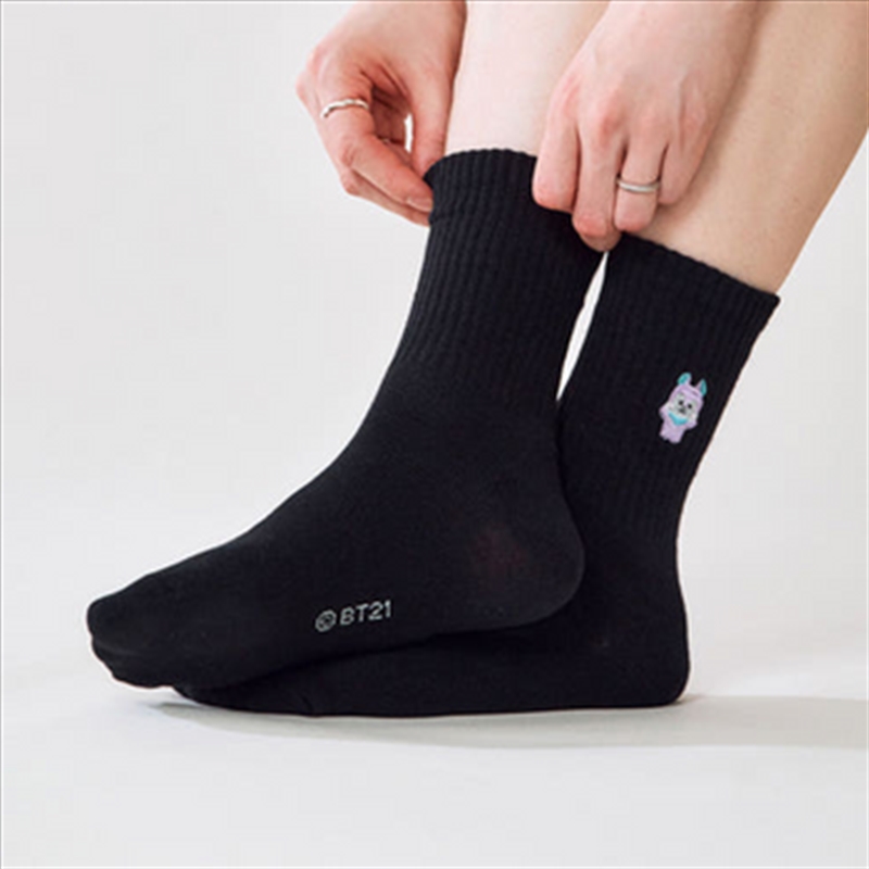 Bt21 - Basic Rib Embroidery Socks Mang/Product Detail/KPOP Merch