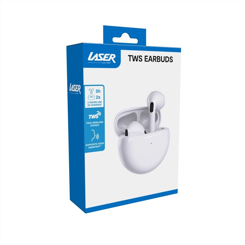 Laser TWS Earphones White/Product Detail/Headphones