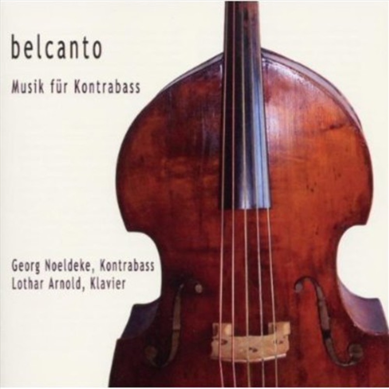 Belcanto: Music Fuer Kontrabass/Product Detail/Classical