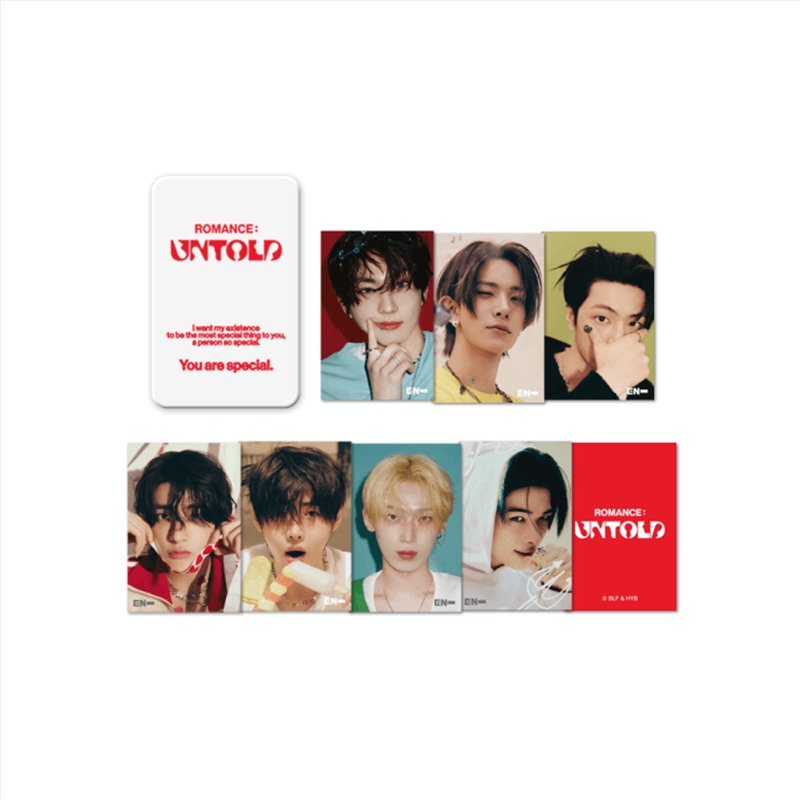 Enhypen - Romance : Untold Official Md Lenticular Mini Card & Tin Case Set/Product Detail/KPOP Merch