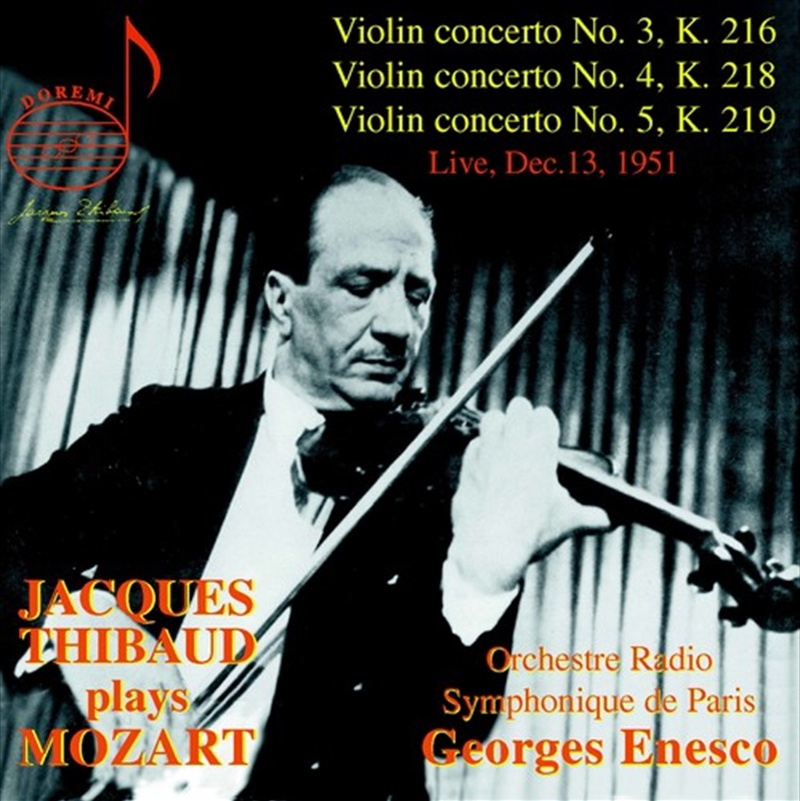 Jacques Thibaud Plays Mozart/Product Detail/Classical