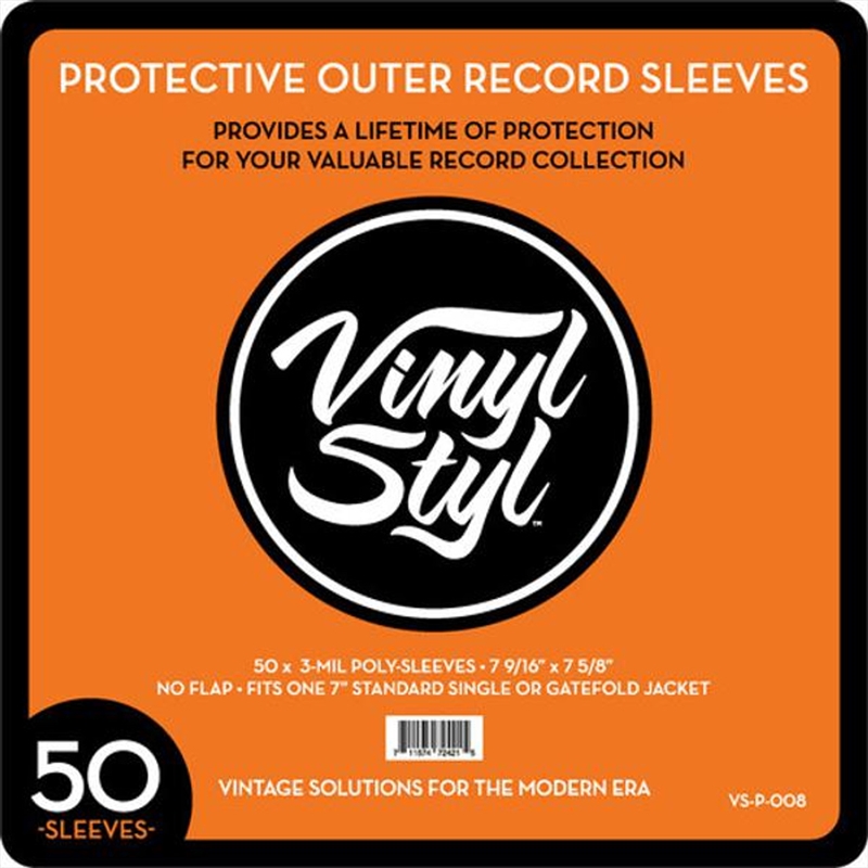 50 Pack Protective Outer Single Record Sleeves/Product Detail/Storage