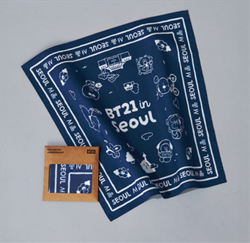 Bt21 - Seoul Edition Hand Towel Blue/Product Detail/KPOP Merch