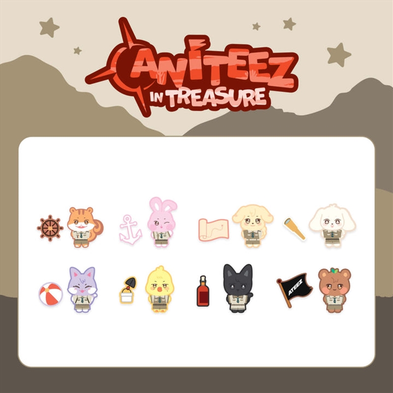 Ateez - Aniteez In Treasure Official Md Stitch Wappen Set Jjoongrami/Product Detail/KPOP Merch