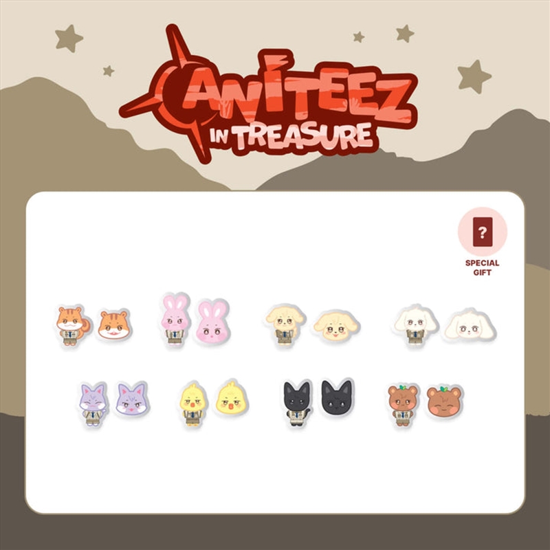 Ateez - Aniteez In Treasure Official Md Sticon Hetmongi/Product Detail/KPOP Merch