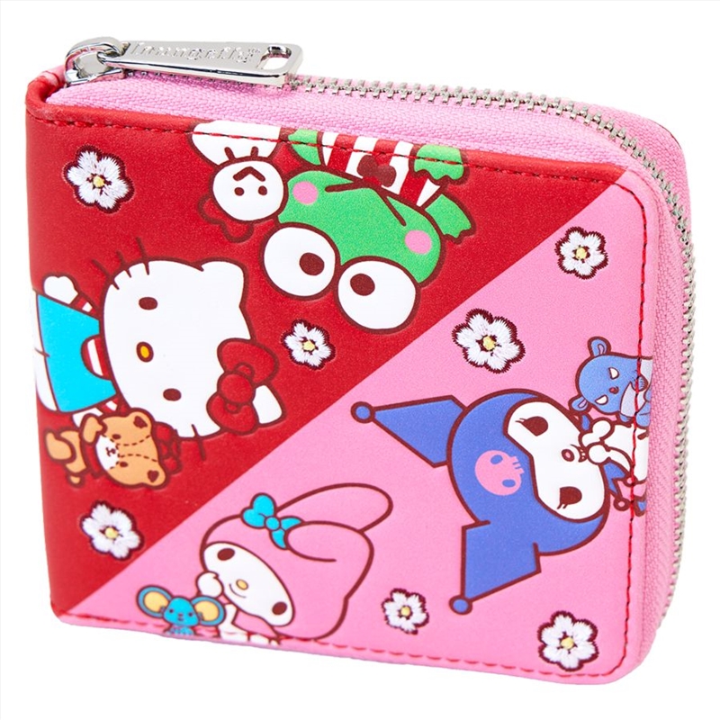 Loungefly Sanrio - Hello Kitty & Friends Color Block Zip Wallet/Product Detail/Wallets