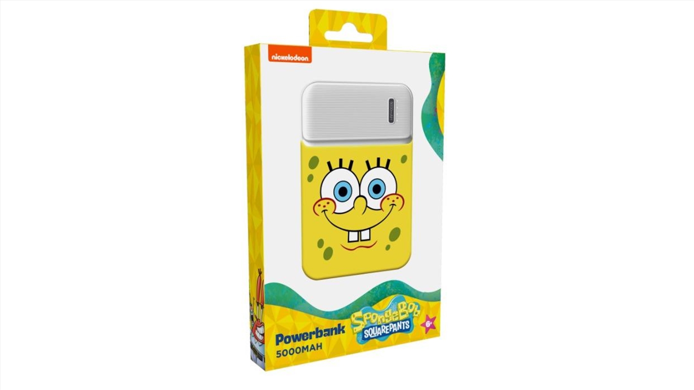 Laser SpongeBob Power Bank 5000mAh with Dual USB & LED Display (Yellow)/Product Detail/Power Adaptors