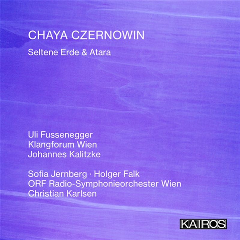 Chaya Czernowin: Seltene Erde & Atara/Product Detail/Classical