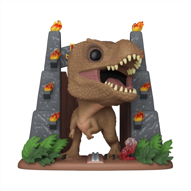 Jurassic Park - Tyrannosaurus Rex (with Gates) Pop! Deluxe [RS]/Product Detail/Movies