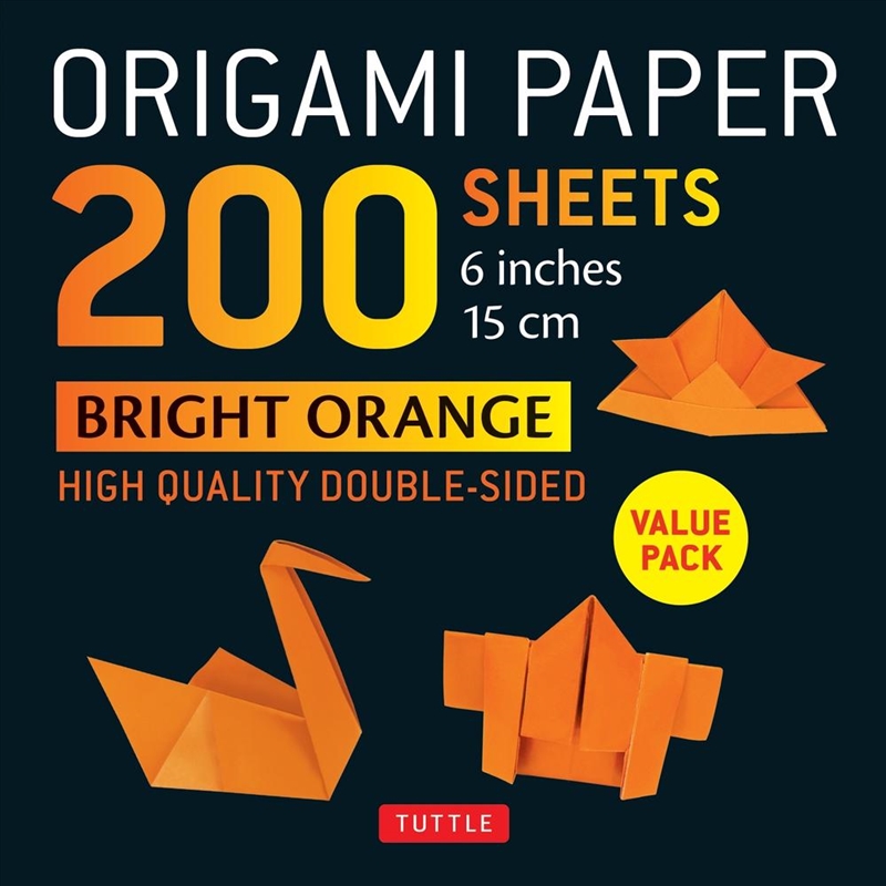 Origami Paper 200 sheets Bright Orange 6" (15 cm)/Product Detail/Stationery