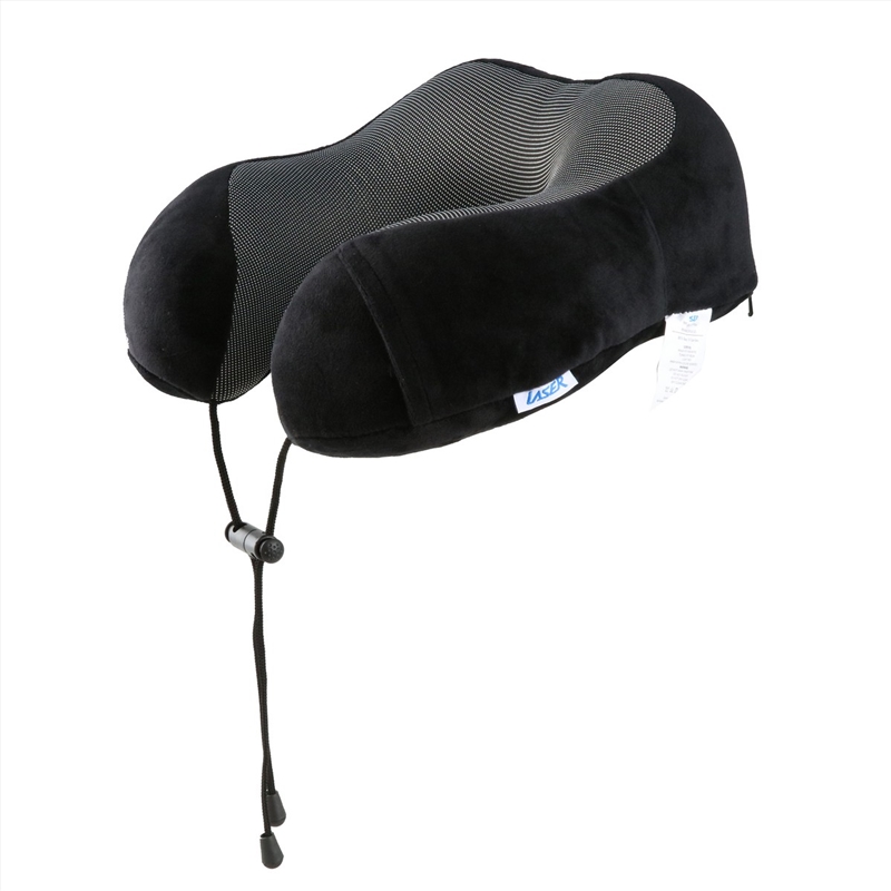 Laser Memory Foam Deluxe Neck Pillow Black/Product Detail/Homewares