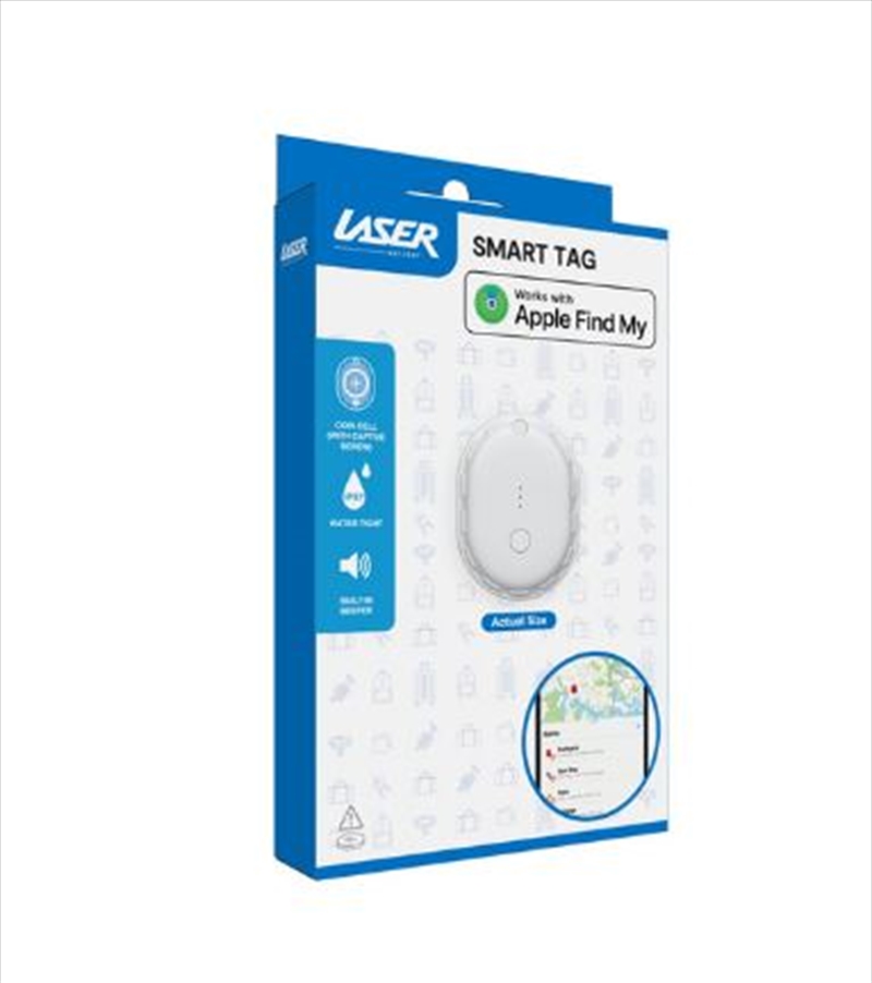 Laser Mini travel smart tag in White 1pk/Product Detail/Electronics