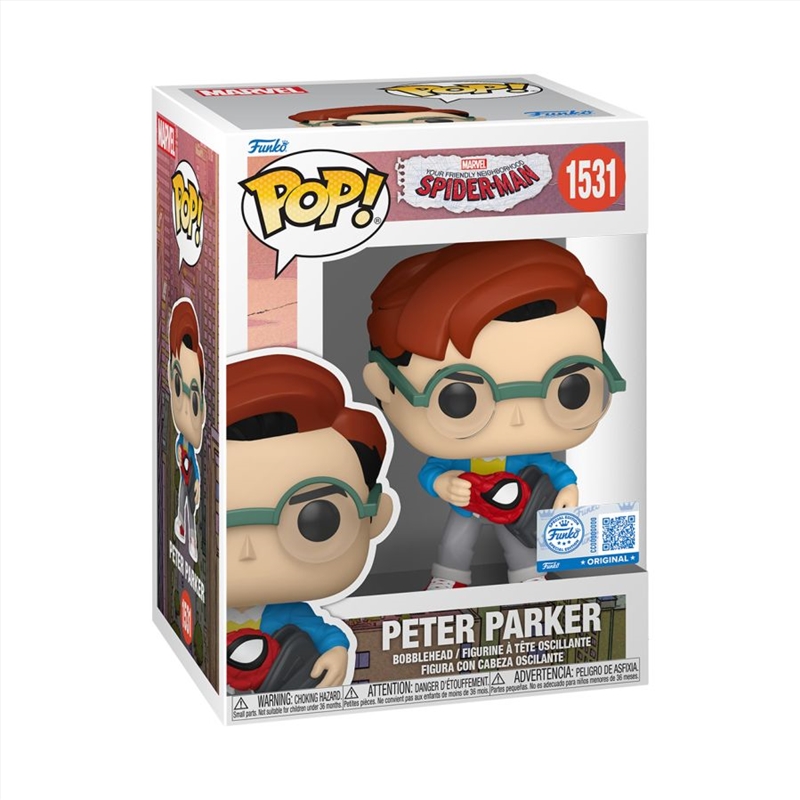 Friendly Neighbourhood Spider-Man - Peter Parker Pop! Vinyl [RS]/Product Detail/Standard Pop Vinyl