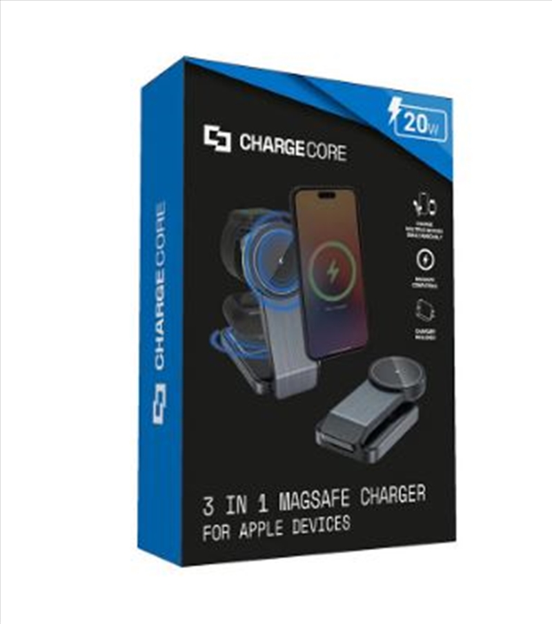 ChargeCore Foldable 3 In 1 Charging Stand/Product Detail/Power Adaptors