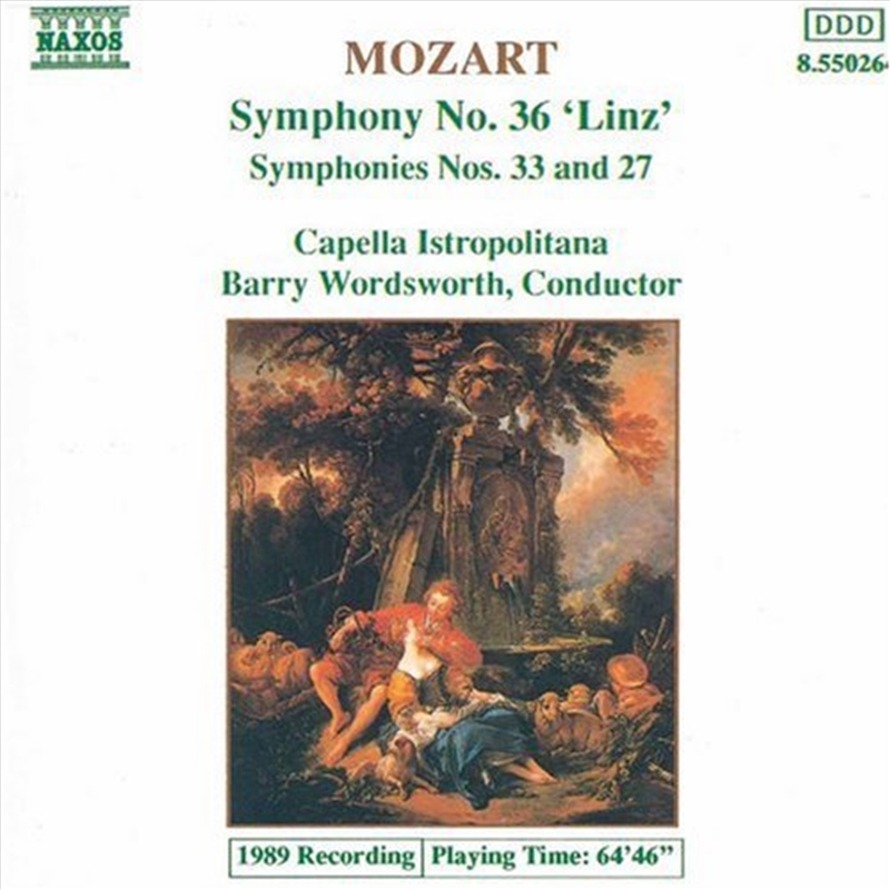 Symphonies 27, 33 & 36/Product Detail/Classical