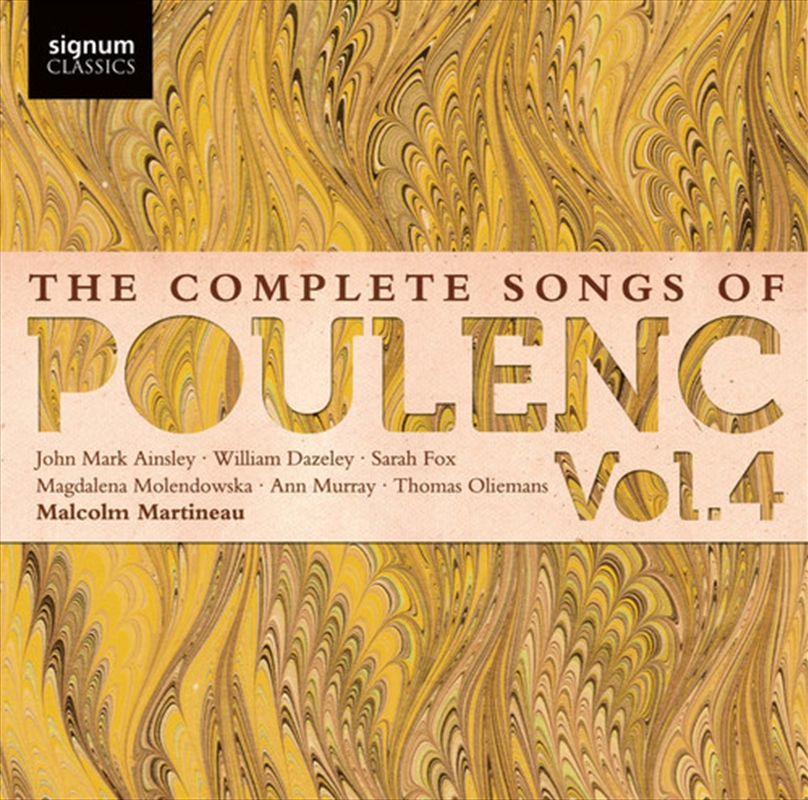 Complete Songs Of Poulenc 4/Product Detail/Classical