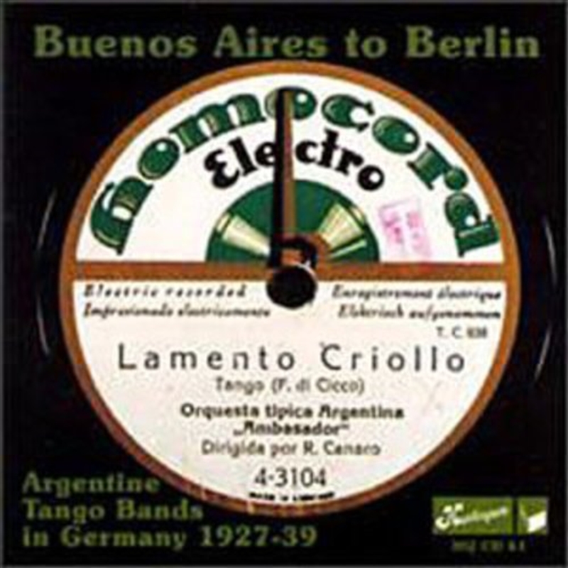 Buenos Aires To Berlin/Product Detail/World