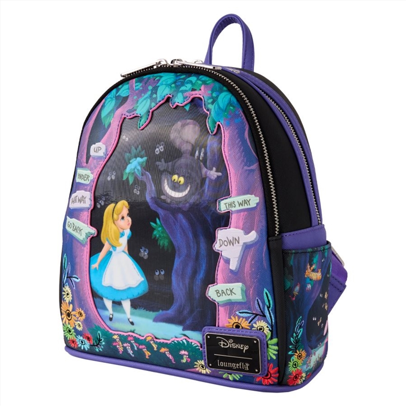 Loungefly Alice In Wonderland - Alice & Cheshire Cat Mini Backpack/Product Detail/Bags