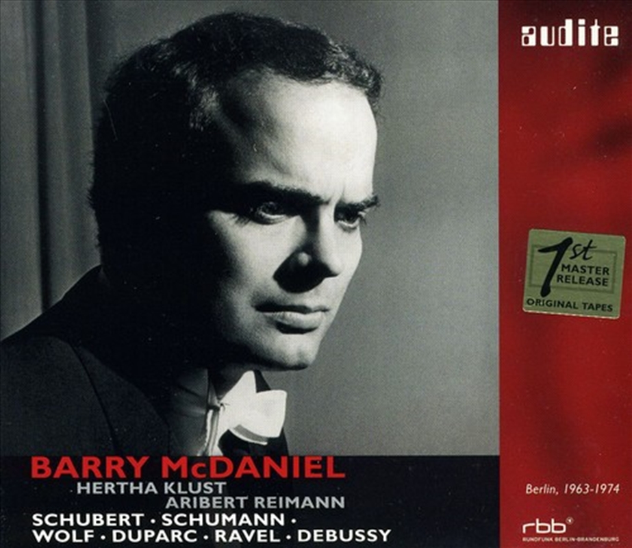 Barry Mcdaniel Sings Schubert & Schumann & Wolf/Product Detail/Classical