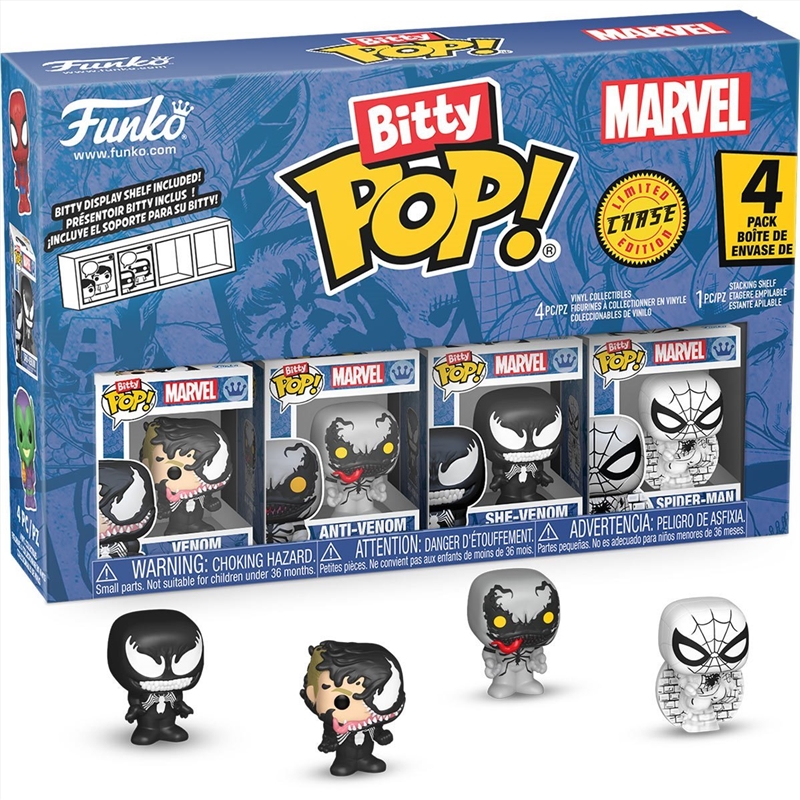 Spider-Man - Venom Bitty Pop! 4PK/Product Detail/Funko Collections