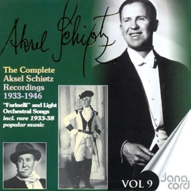 Complete Aksel Schiotz Recordings 9/Product Detail/Classical