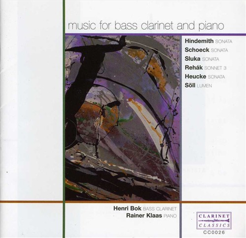 Music For Bass Clarinet & Piano/Product Detail/Classical