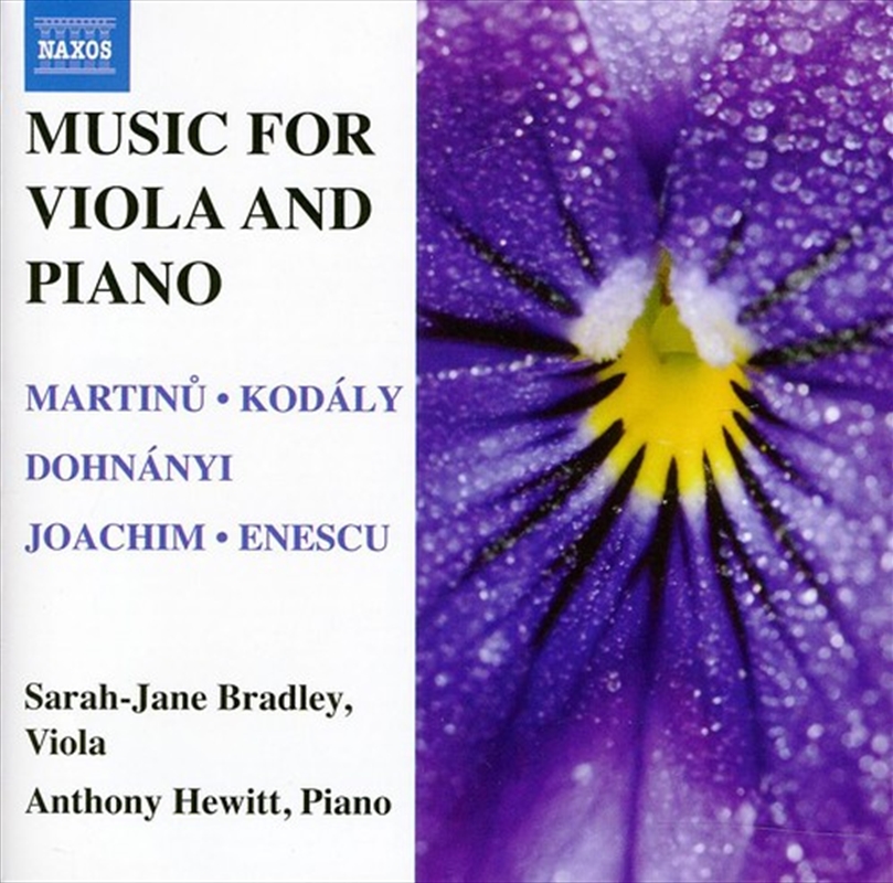 Music For Viola & Piano/Product Detail/Classical
