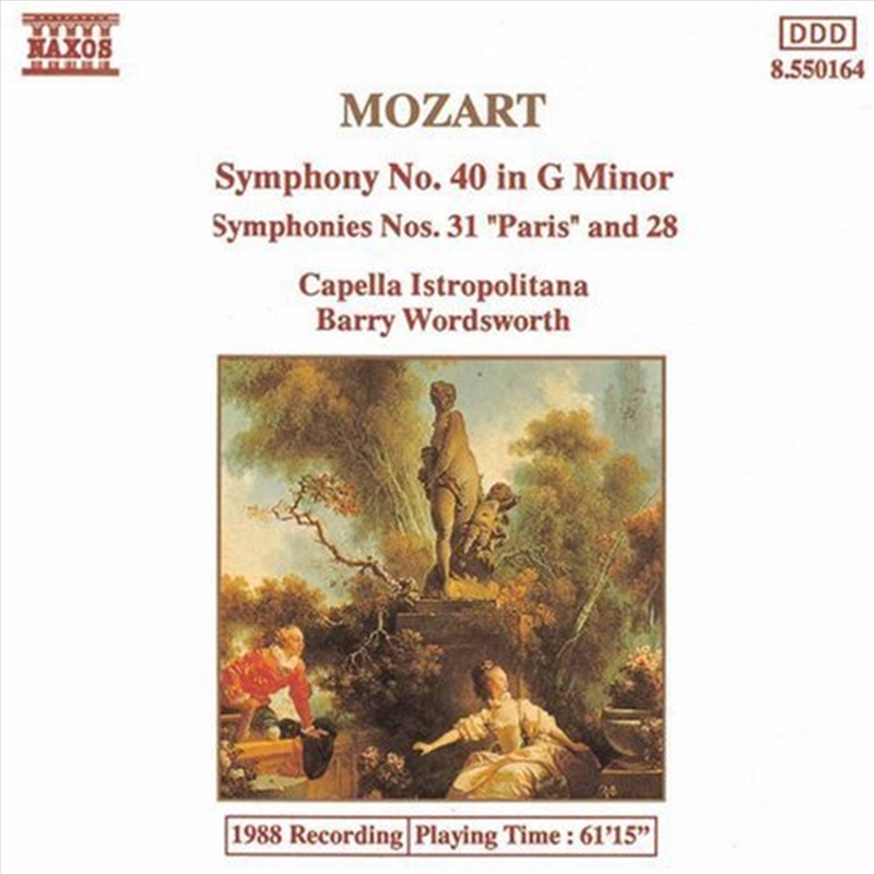 Symphonies 28, 31 & 40/Product Detail/Classical