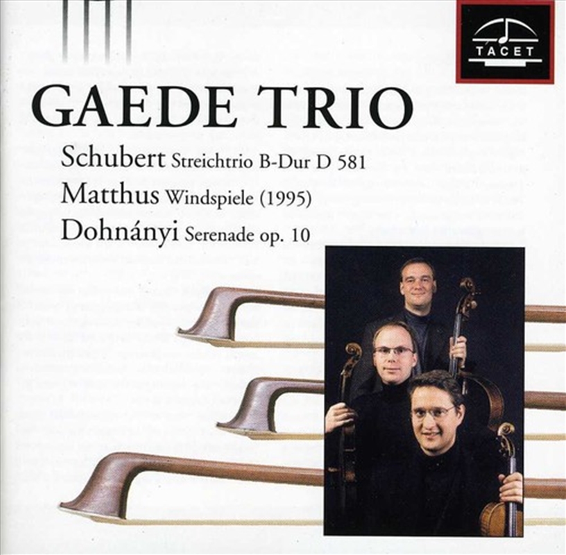 Gaede Trio Plays Schubert/Product Detail/Classical