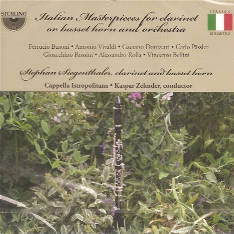 Italian Masterpieces For Clarinet Or Basset Horn/Product Detail/Classical