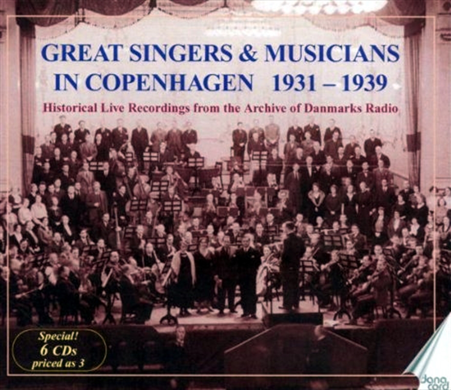 Great Singers & Musicians In Copenhagen 1931-1939/Product Detail/Classical